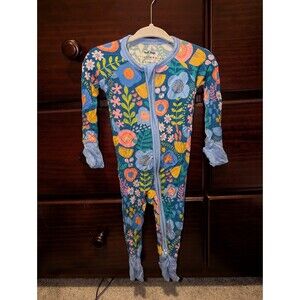 Little Sleepies Folk Floral Bamboo Zippy 3-6